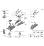 Diagram for Hyundai Venue Center Console Base - 846A1-K2150-UUG