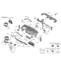 Diagram for 2021 Hyundai Venue Steering Column Cover - 84852-K2000-NNB
