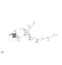 Diagram for 2020 Hyundai Venue Parking Brake Cable - 59760-K2000