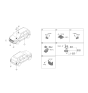 Diagram for 2022 Hyundai Venue Parking Assist Distance Sensor - 99110-K2100