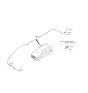 Diagram for 2022 Hyundai Venue Antenna Mast - 96201-K2000