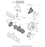 Diagram for 2021 Hyundai Venue Piston Ring Set - 23040-2M000