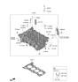 Diagram for 2020 Hyundai Venue Cylinder Head - 515N5-2MU00