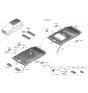 Diagram for Hyundai Venue Sun Visor - 85210-K2060-MMH