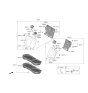 Diagram for 2021 Hyundai Venue Seat Cover - 89160-K2000-XDA