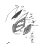Diagram for 2023 Hyundai Venue Window Regulator - 82471-K2000