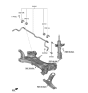 Diagram for 2023 Hyundai Venue Sway Bar Kit - 54810-K2000