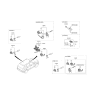 Diagram for 2023 Hyundai Venue Door Lock Cylinder - 81905-K2070