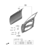 Diagram for 2022 Hyundai Kona Electric Door Hinge - 79310-2V000