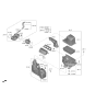 Diagram for Hyundai Venue Air Duct - 28210-K2100