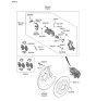 Diagram for Hyundai Venue Brake Caliper - 58311-K2A30