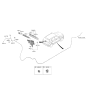 Diagram for 2020 Hyundai Venue Windshield Washer Nozzle - 98931-K2000