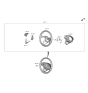 Diagram for Hyundai Venue Steering Column Cover - 56120-K2000-NNB