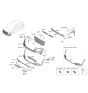 Diagram for 2020 Hyundai Venue Grille - 86531-K2000