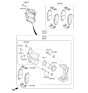 Diagram for 2020 Hyundai Venue Brake Pad Set - 58101-K2A00