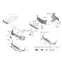 Diagram for Hyundai Venue Bumper - 86610-K2030