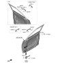 Diagram for 2020 Hyundai Venue Door Handle - 82651-K2000