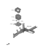 Diagram for 2021 Hyundai Venue Battery Tray - 37150-K2000