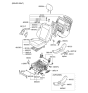 Diagram for 2010 Hyundai Santa Fe Seat Cushion - 88100-0W710-MKV