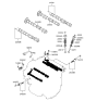 Diagram for 2010 Hyundai Santa Fe Camshaft - 24100-3CBE1