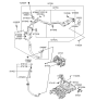 Diagram for 2010 Hyundai Santa Fe A/C Compressor - 97701-1U100