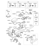 Diagram for 2010 Hyundai Santa Fe Armrest - 84660-0W150-HZ