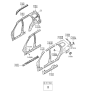 Diagram for Hyundai Santa Fe Fuel Filler Housing - 71590-0W500