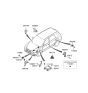 Diagram for 2010 Hyundai Santa Fe Horn - 96620-2B500