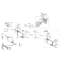 Diagram for Hyundai Santa Fe A/C Condenser - 97606-1U100