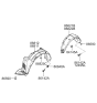 Diagram for 2009 Hyundai Santa Fe Wheelhouse - 86810-0W200