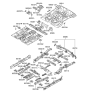 Diagram for Hyundai Santa Fe Floor Pan - 65521-0W500