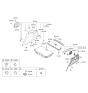 Diagram for 2011 Hyundai Santa Fe Cigarette Lighter - 95120-2B700-CA