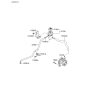 Diagram for Hyundai Power Steering Reservoir - 57150-2P100