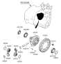 Diagram for Hyundai Santa Fe Differential - 43322-24700