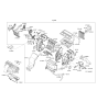 Diagram for 2012 Hyundai Santa Fe Heater Core - 97138-2B005