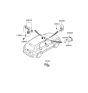 Diagram for Hyundai Santa Fe Car Key - 95411-0W120