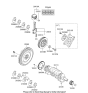 Diagram for 2012 Hyundai Genesis Coupe Crankshaft Thrust Washer Set - 21020-25150