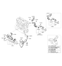 Diagram for 2009 Hyundai Santa Fe Water Pump - 25110-25002