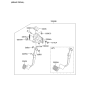 Diagram for 2012 Hyundai Santa Fe Brake Pedal - 32800-0W140