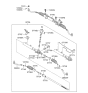 Diagram for Hyundai Santa Fe Rack And Pinion - 57700-0W100