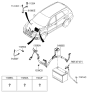 Diagram for 2012 Hyundai Santa Fe Battery Cable - 91851-0W000