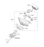 Diagram for 2011 Hyundai Santa Fe Cruise Control Switch - 96710-2B400-CA