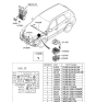 Diagram for 2009 Hyundai Santa Fe Fuse Box - 91950-2B710