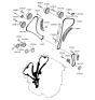 Diagram for 2012 Hyundai Santa Fe Timing Chain Tensioner - 24410-3CAA0