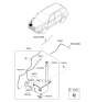 Diagram for 2009 Hyundai Santa Fe Washer Reservoir - 98620-2B600