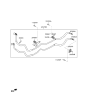 Diagram for Hyundai Genesis G90 Oil Cooler Hose - 25470-T1450