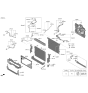 Diagram for Hyundai Genesis Electrified G80 Radiator Support - 253S3-T1001