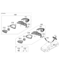 Diagram for 2022 Hyundai Genesis G80 Mirror Cover - 87616-T1000