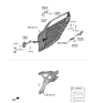 Diagram for 2022 Hyundai Genesis G80 Door Handle - 83651-T6000