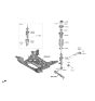 Diagram for Hyundai Genesis Electrified G80 Axle Beam Mount - 54699-T1000